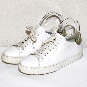 Axel Arigato Womens White Gold Sneakers Leather Lace Up Portugal